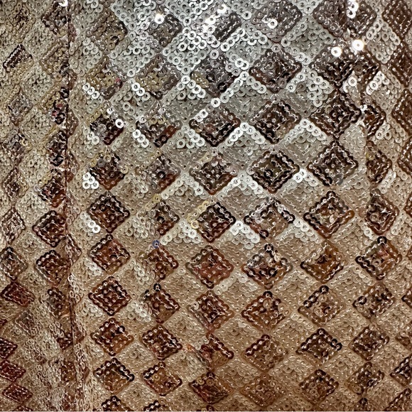 Badgley Mischa Mark + James Rose Gold Sequined Dress - Picture 7 of 9